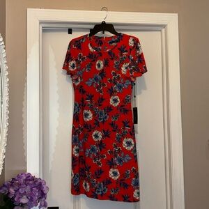 Tommy Hilfiger NWT Floral-Print Jersey Mini Dress - Size 6